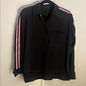 Robertson + Rodeo Black Womens Button Down